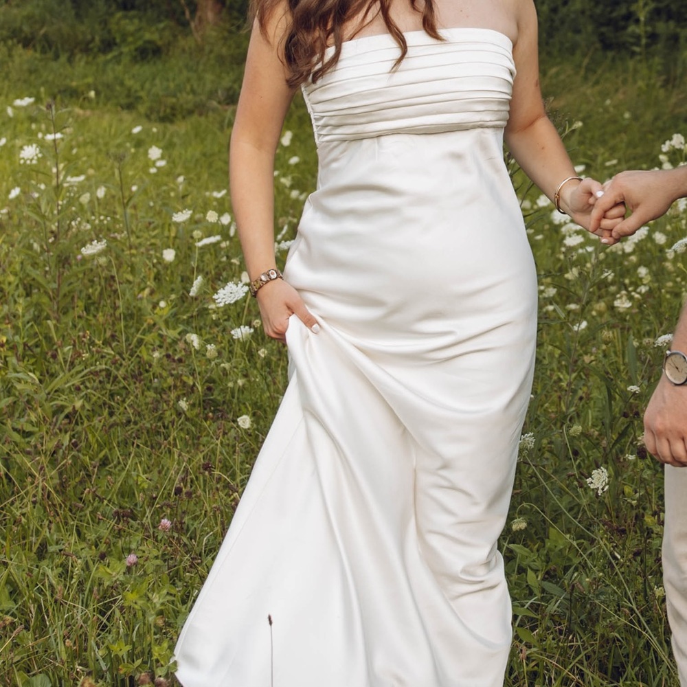 Abercrombie & Fitch The Emerson Strapless Slim Maxi Dress